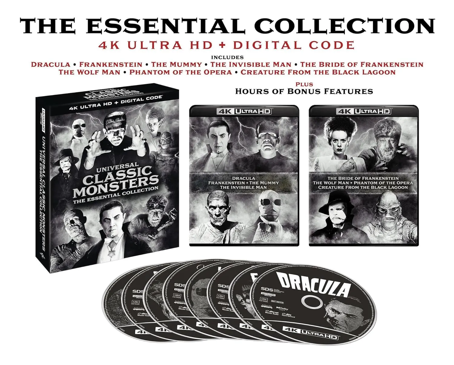 Universal Classic Monsters: The Essential Collection - 4K Ultra HD   Digital [4K UHD]