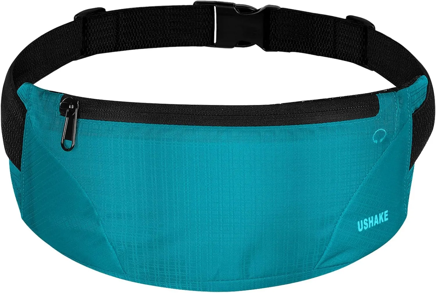 USHAKE Running Belt,Men or Women Ultra Light Bounce Free Waist Pouch Bag Fitness Workout Belt Sport Waist Pack Exercise Waist Bag for iPhone Samsung LG in Running Gym Marathon (MINT BLUE)