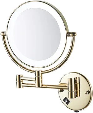 Vanity Mirror, 8-inch 3X Makeup Mirror with Magnification-Two-Sided Swivel Wall Mounted Mirror-for Ladies Daily Makeup