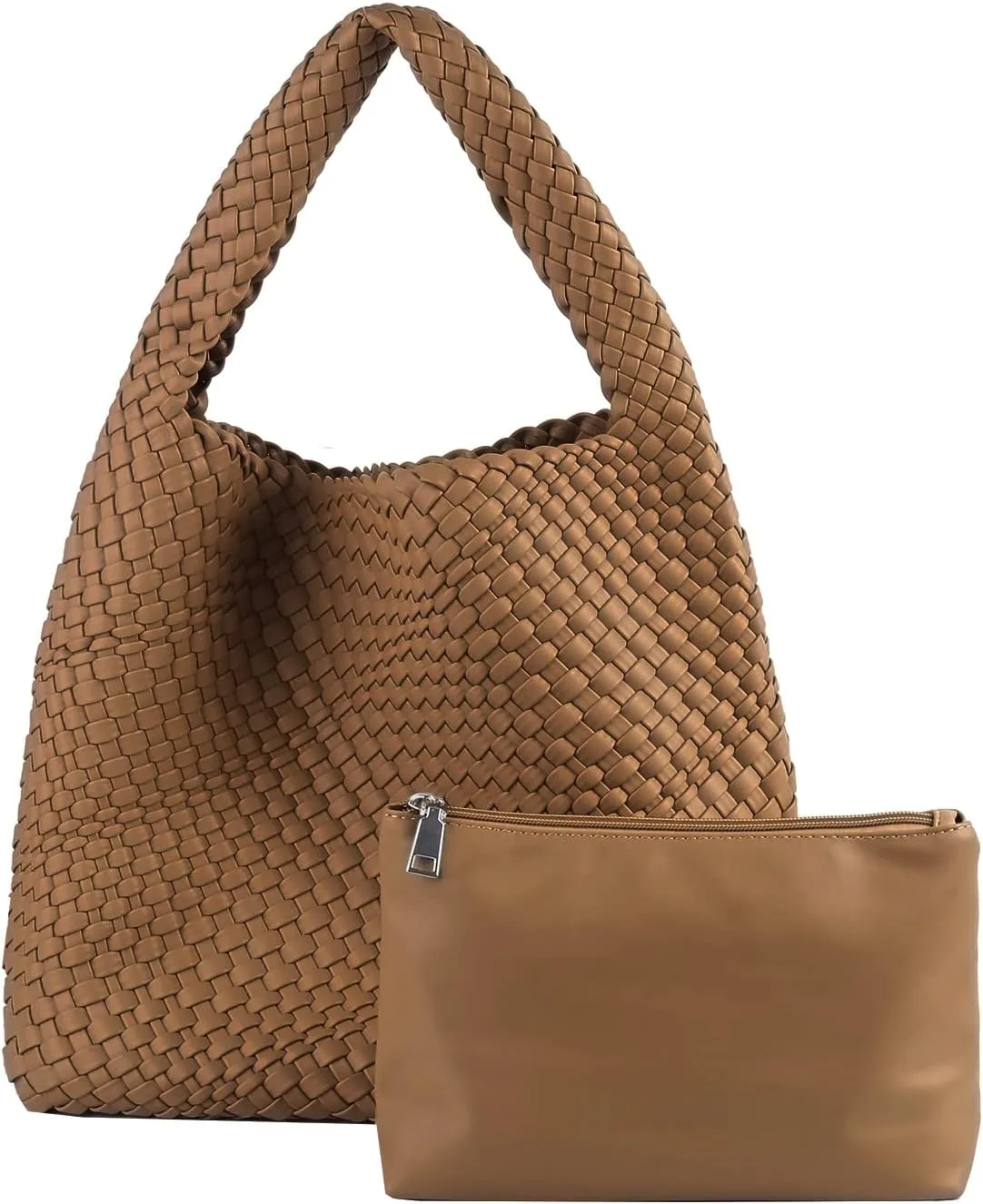 Vegan Leather Tote Bag For Women, Handmade Large Hobo Bag,Casual Shoulder Bag,Travel Underarm Purse Commuter Handbag