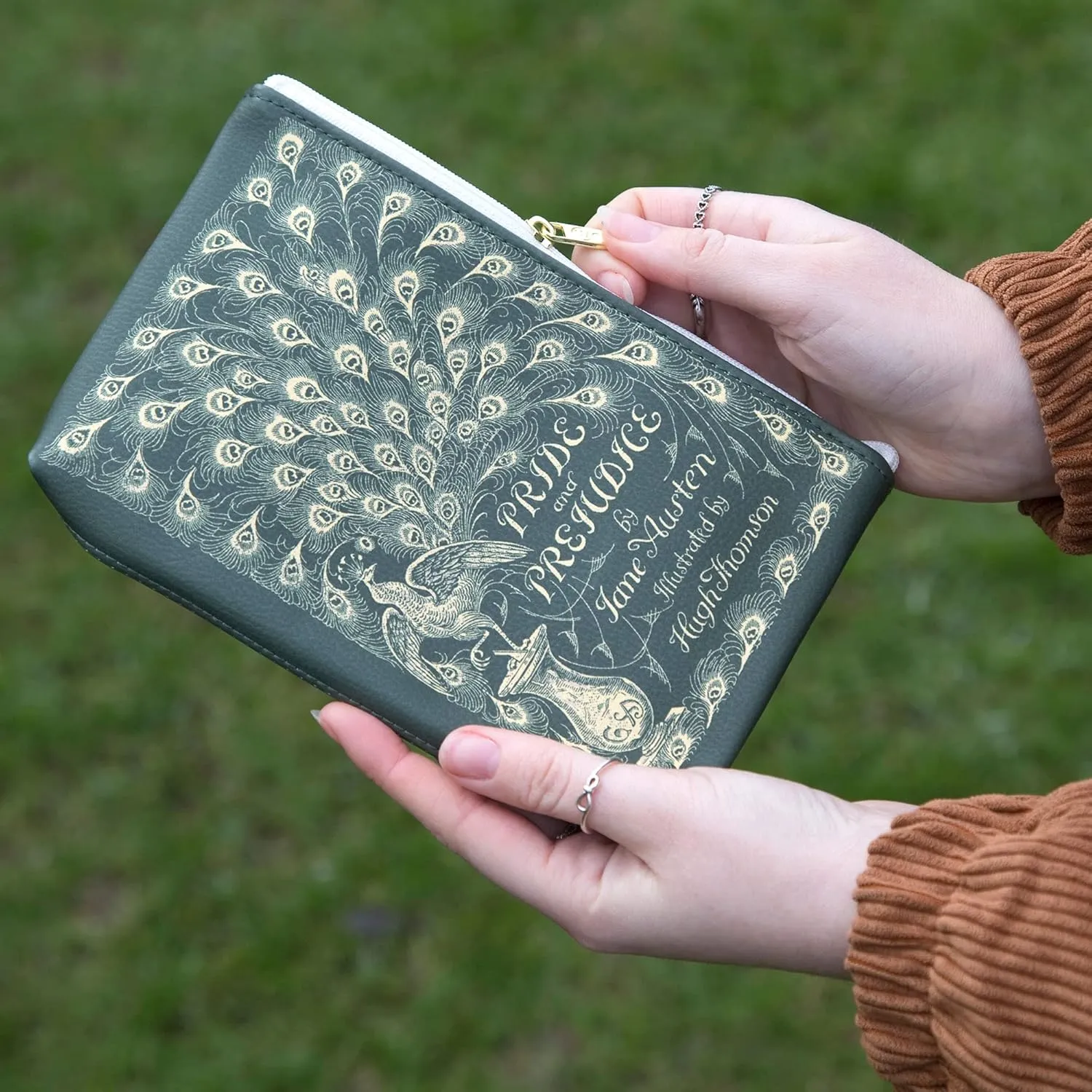 Well Read Book Theme Pouch Purse Clutch - Makeup & Toiletry Bag for Book Lovers
