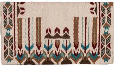 Western Show Horse Saddle Blanket New Zealand Design Handmade Wool Saddle Blanket Top Wool Saddle Pad Size : 34" L x 36" W x 1" Inches NBZ361