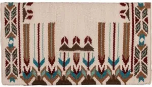 Western Show Horse Saddle Blanket New Zealand Design Handmade Wool Saddle Blanket Top Wool Saddle Pad Size : 34" L x 36" W x 1" Inches NBZ361