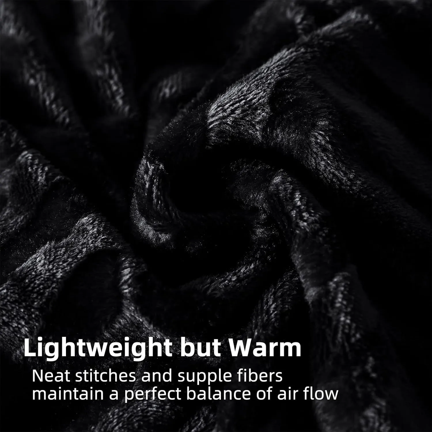 Whale Flotilla Flannel Fleece Queen Size Bed Blanket, Lightweight Breathable Soft Bedspread Plush Fluffy Coverlet Chevron Design Decorative Blanket for All Season, 90x90 Inch, Black