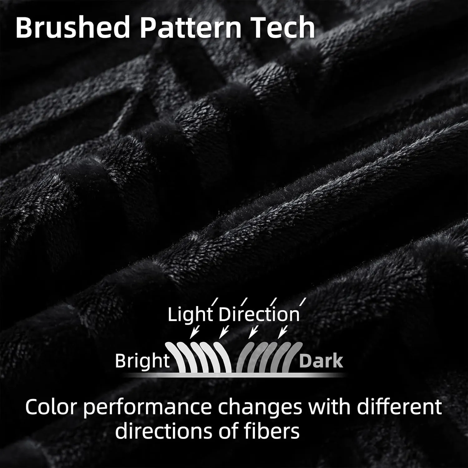 Whale Flotilla Flannel Fleece Queen Size Bed Blanket, Lightweight Breathable Soft Bedspread Plush Fluffy Coverlet Chevron Design Decorative Blanket for All Season, 90x90 Inch, Black