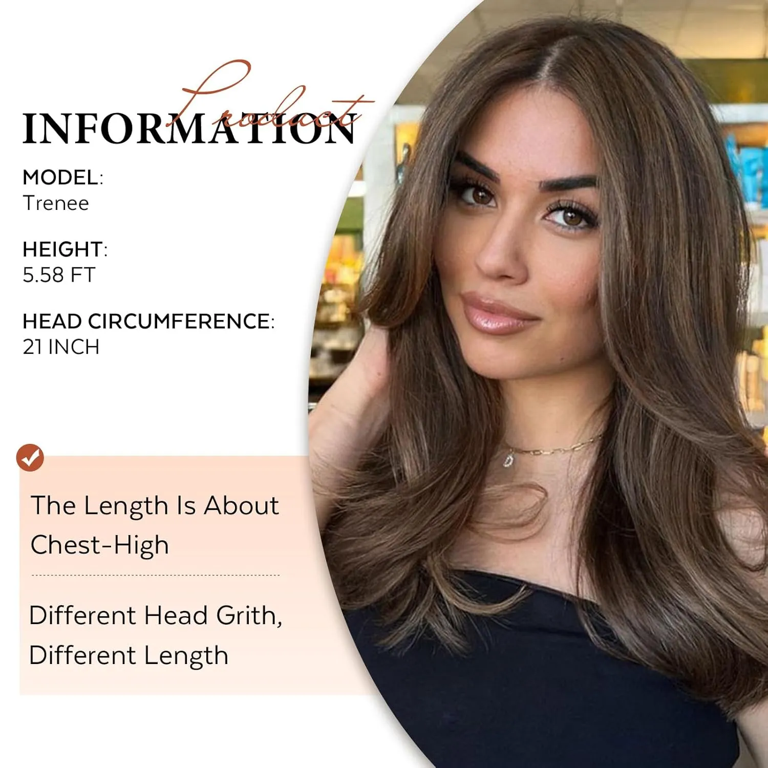 WIGNEE Brown Hair Topper With Bigger Lace - Hand Made Upgrade Kanekalon Toppers for Women With Thinning Hair - 14" Long Layered 3D Cover Wig Pieces