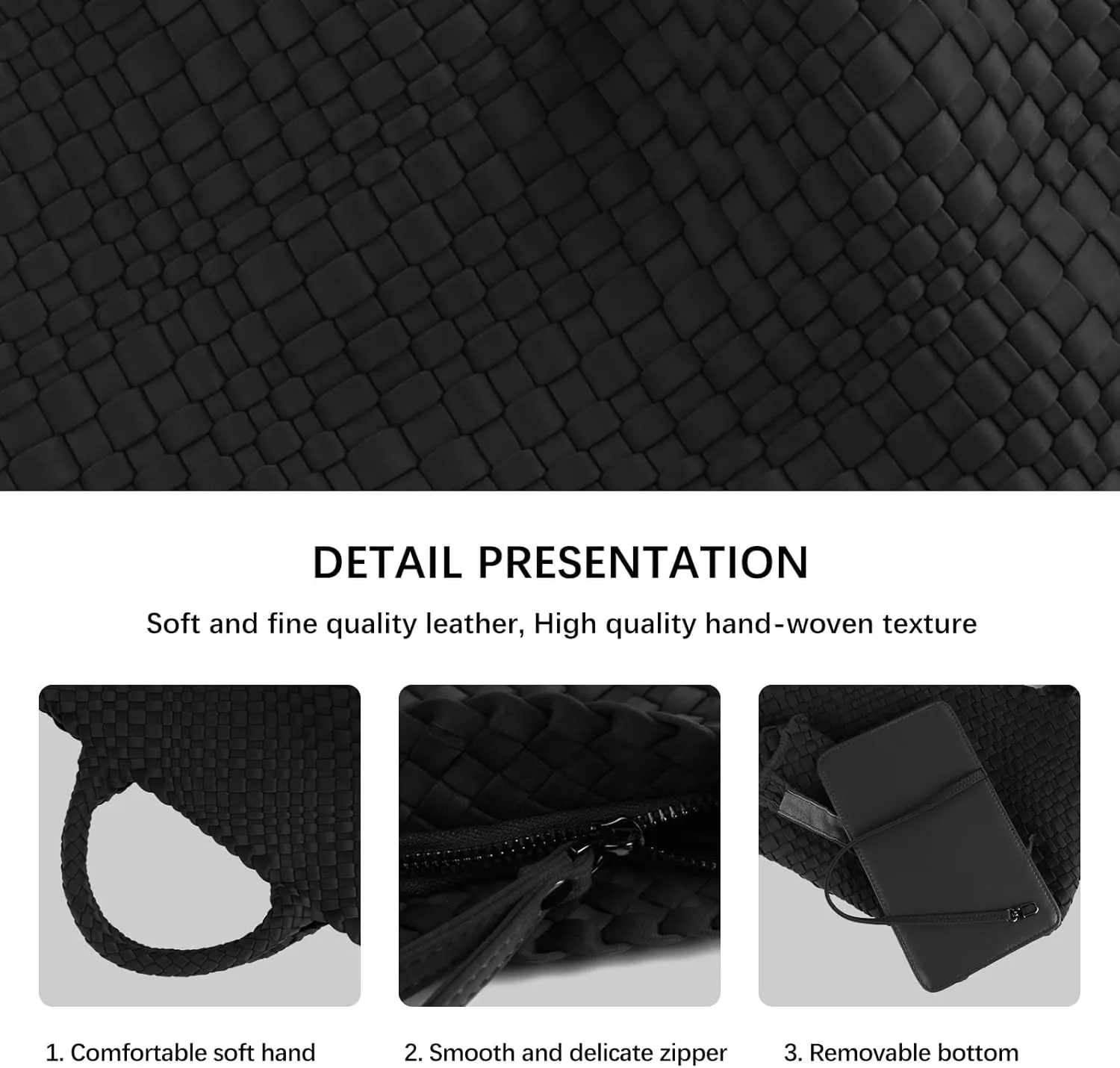 Women Tote Bag Large Neoprene Tote Bag Fashion Woven Bag Neoprene Tote Handbag Roomy Shoulder Bags for Beach, Gym
