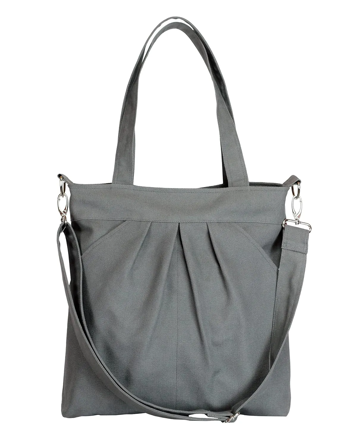 Womens Retro Large Size Canvas Shoulder Bag Hobo Handbag Casual Tote Crossbody Bags for Women Trendy Sling Bag Gray