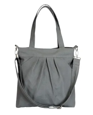 Womens Retro Large Size Canvas Shoulder Bag Hobo Handbag Casual Tote Crossbody Bags for Women Trendy Sling Bag Gray