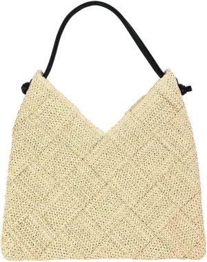 Woven Hobo Bag for Women Straw Beach Tote Handbag Stylish Shoulder Bag Large Capacity Purse for Travel Vacation