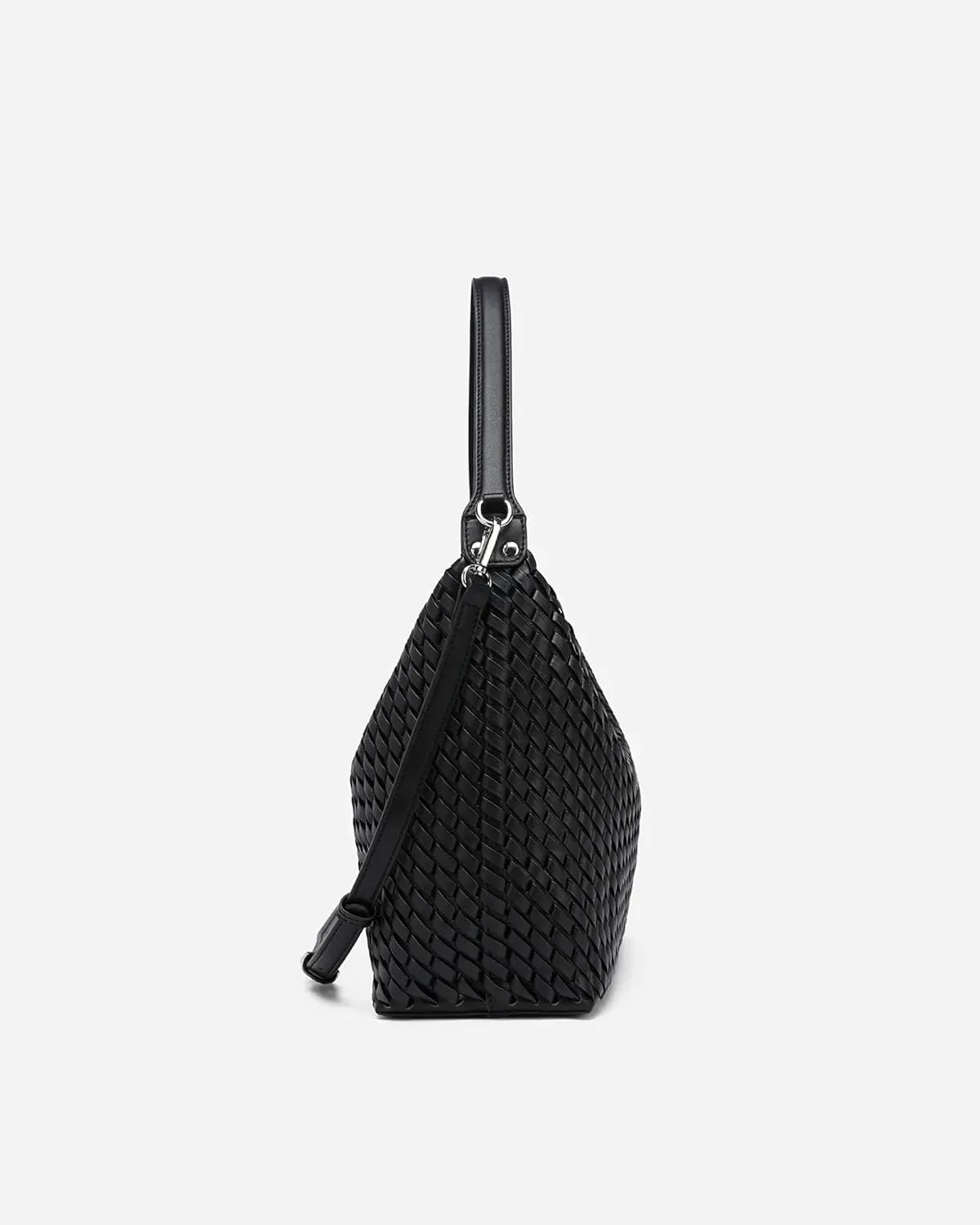 Woven Purse for Women, Top-handle Shoulder Bag with Zipper, Summer Fashion