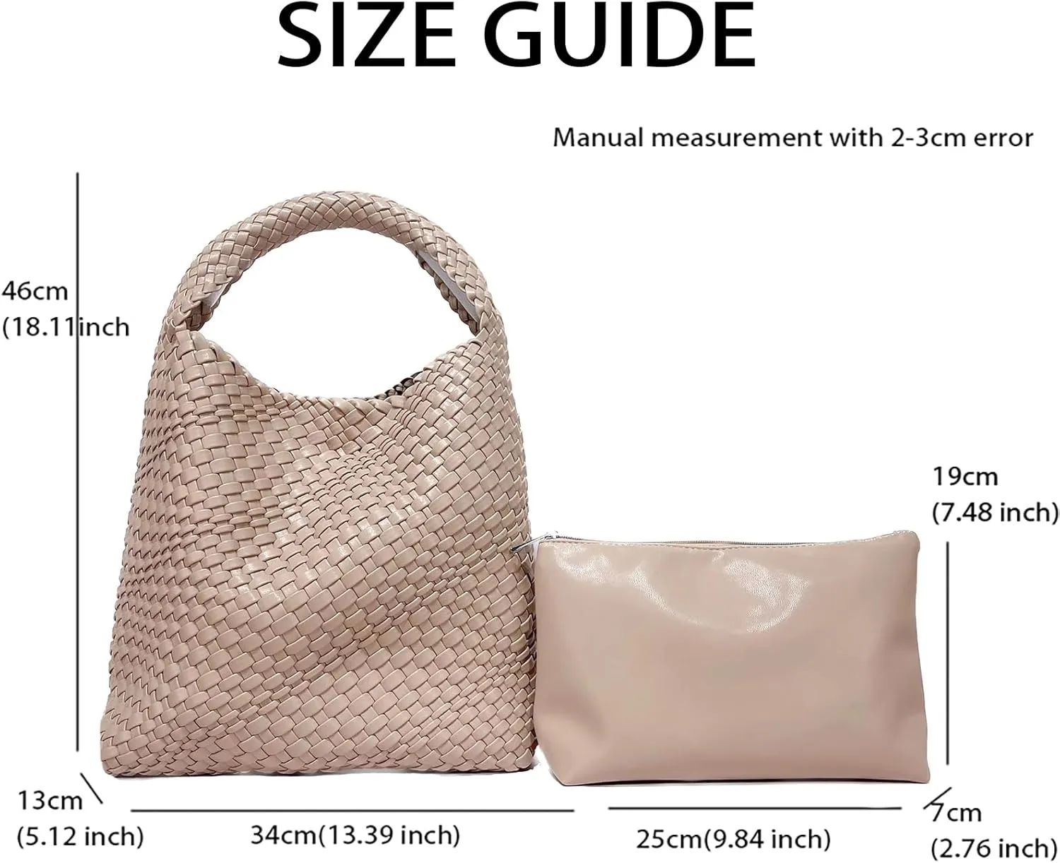 Woven Tote Bag for Women,Woven Bag Purses and Handbags,Hand-Woven Tote Handbag,Woven Shoulder Bag,Woven Leather Handbags