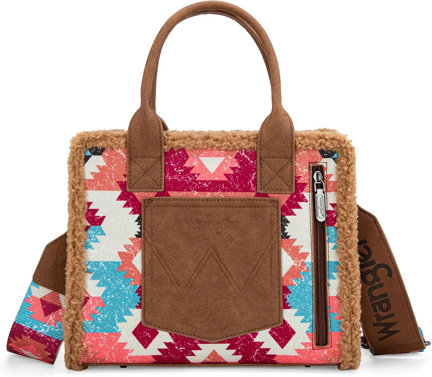 Wrangler Boho Tote Bag Aztec Top Handle Handbags and Purses