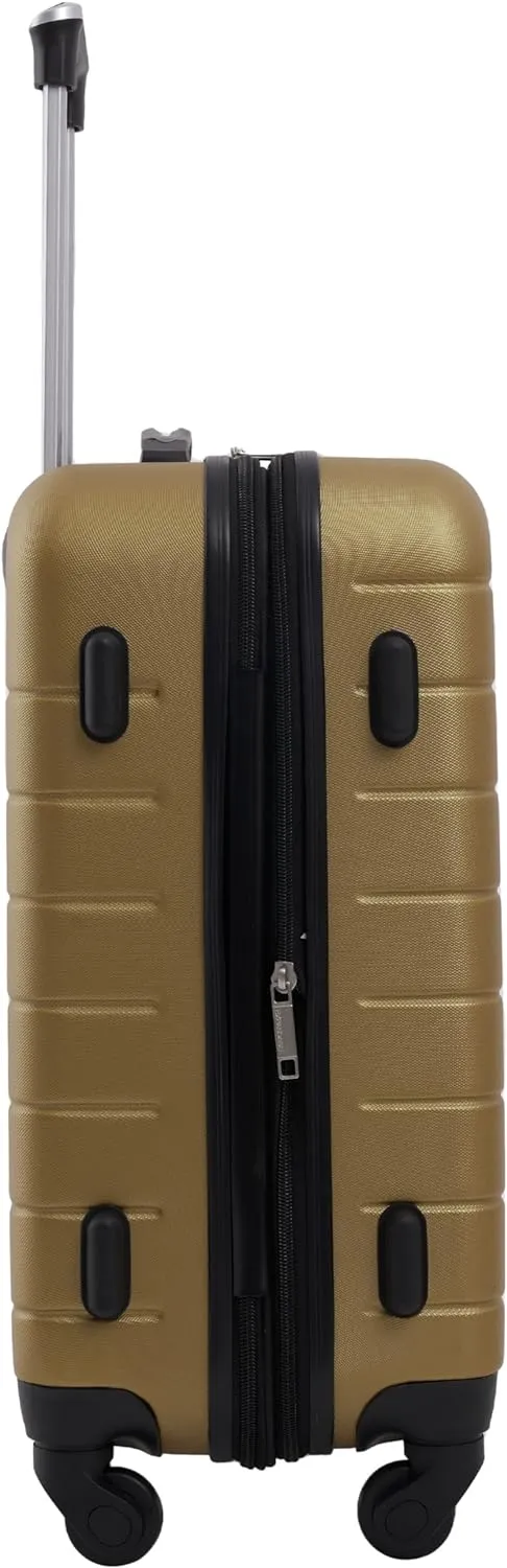 Wrangler Smart Luggage Set with Cup Holder and USB Port, Wood Thrush, 2 Piece
