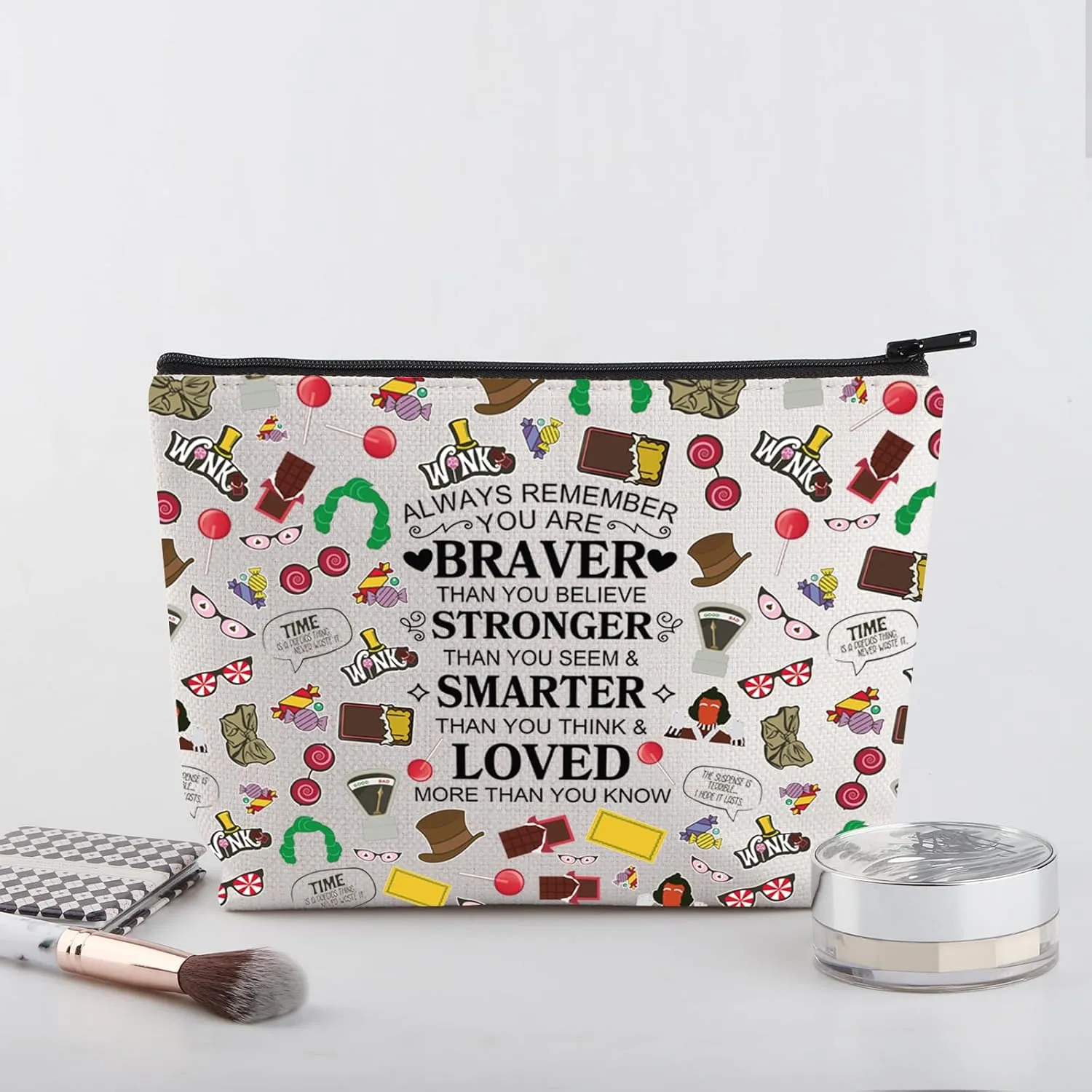 WSNANG Willy Musical Tote Bag for Fans and Musical Lovers Chocolate Lover Gift Musical Theatre Bag