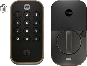 Yale Assure Lock 2 Touch Deadbolt, Oil Rubbed Bronze Entry Door Lock with Touch Digital Keypad Keypad and Fingerprint Scanner with Back-Up Key, (No Wi-Fi), YRD410-F-BLE-0BP