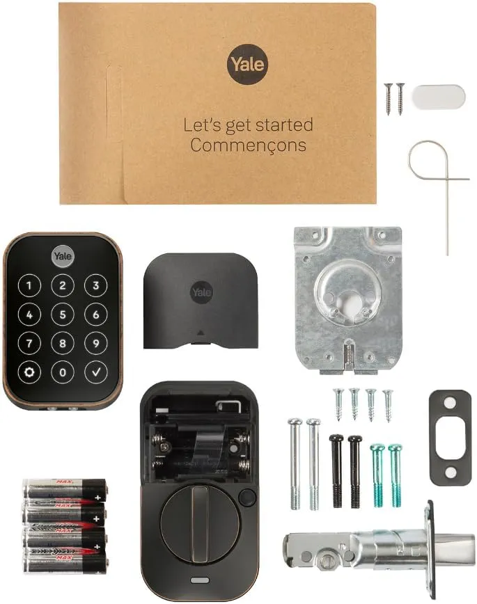 Yale Assure Lock 2 Touch Deadbolt, Oil Rubbed Bronze Keyless Entry Door Lock with Touch Digital Keypad and Fingerprint Scanner, (No Wi-Fi), YRD450-F-BLE-0BP