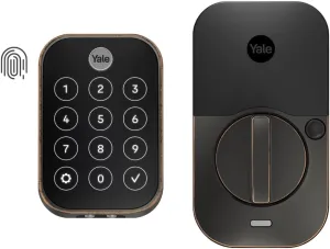 Yale Assure Lock 2 Touch Deadbolt, Oil Rubbed Bronze Keyless Entry Door Lock with Touch Digital Keypad and Fingerprint Scanner, (No Wi-Fi), YRD450-F-BLE-0BP