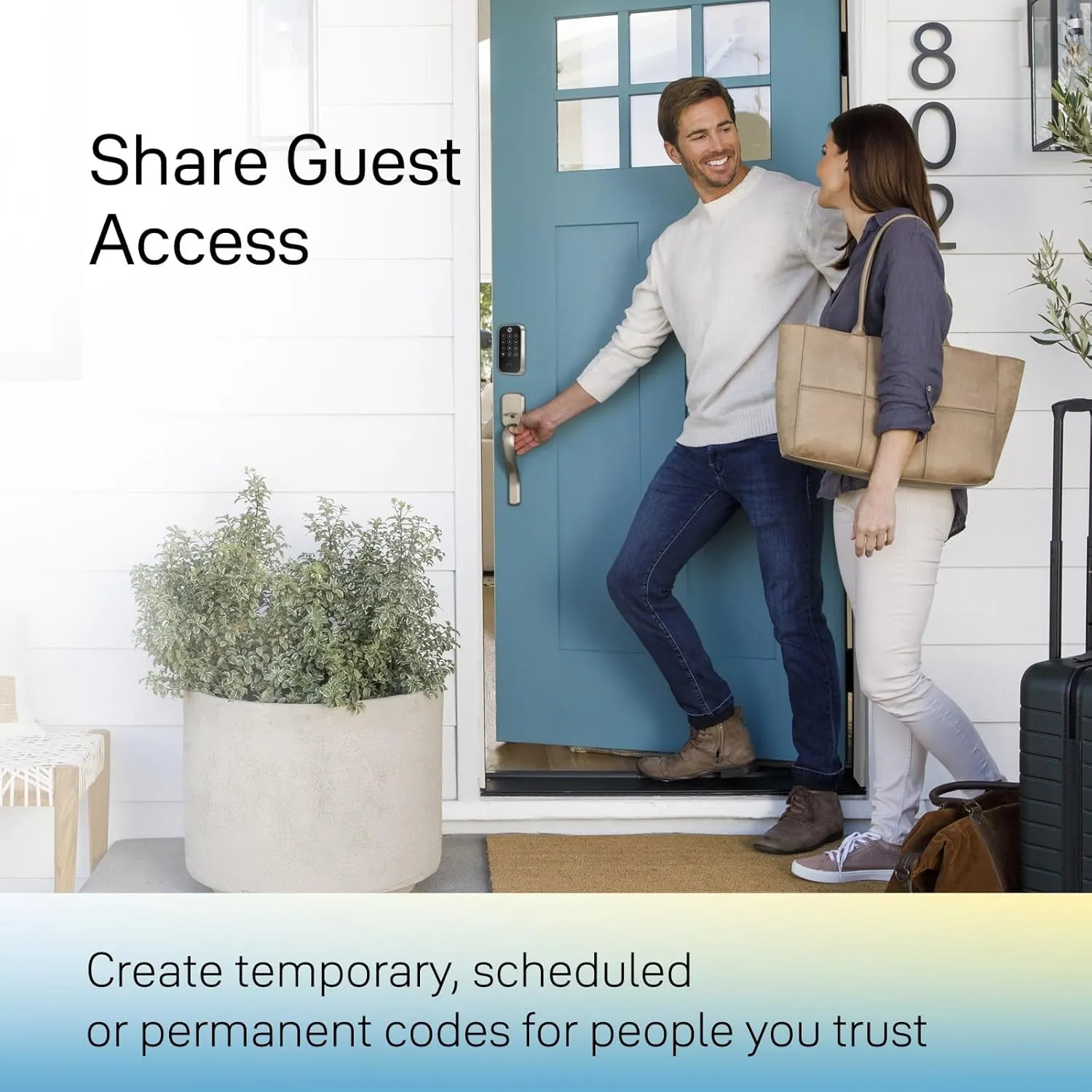 Yale Assure Lock 2 Touch Deadbolt, Satin Nickel Key-Free Smart Entry Door Lock with Bluetooth Connected Keypad and Fingerprint Scanner for Code Entry (No Wi-Fi), YRD430-F-BLE-619
