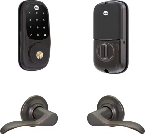 Yale Assure Lock Touchscreen, Wi-Fi Smart Lock with Norwood Lever - Works with the Yale Access App, Amazon Alexa, Google Assistant, HomeKit, Phillips Hue and Samsung SmartThings, Oil Rubbed Bronze