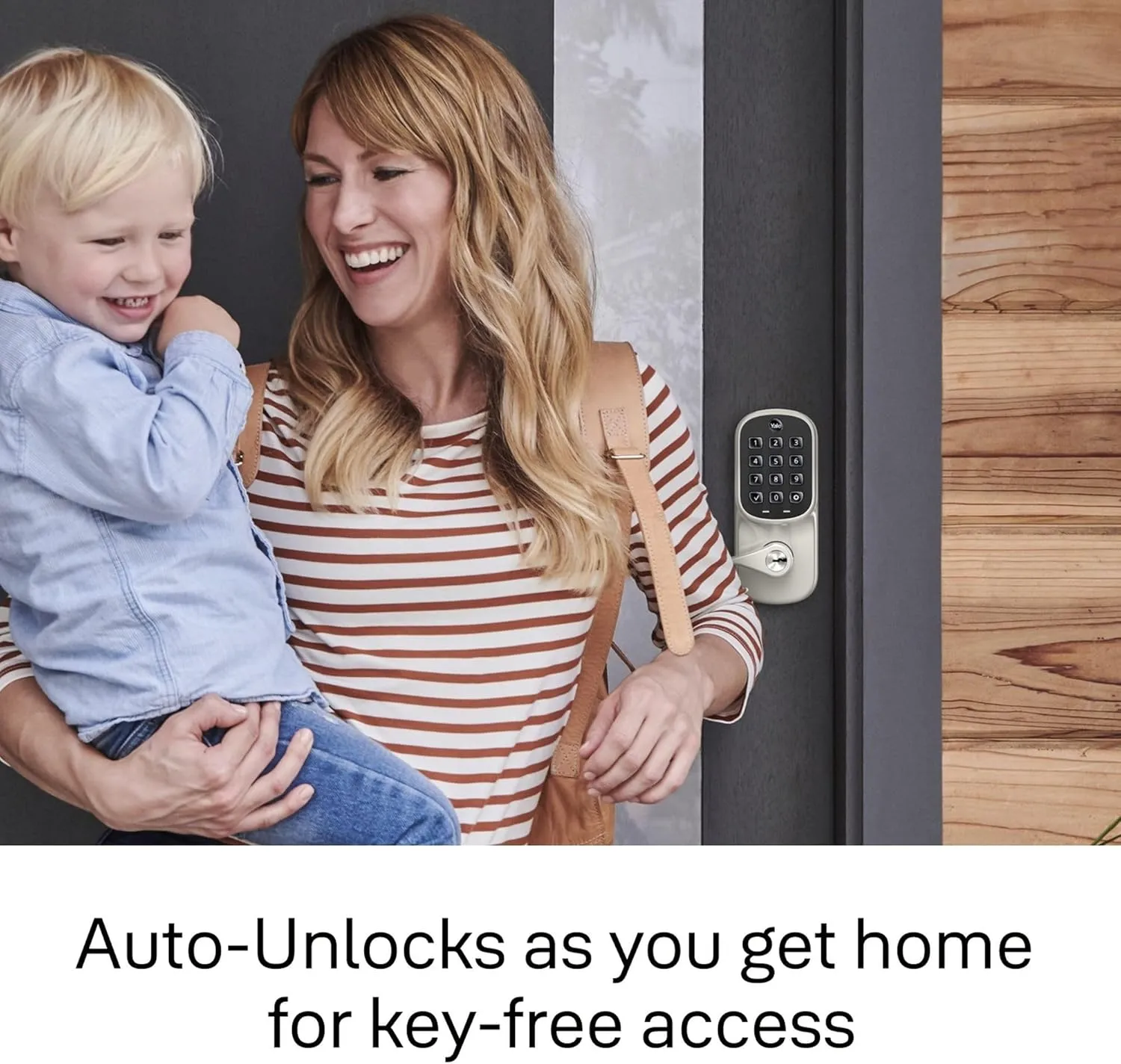 Yale Satin Nickel Assure Lock with Wi-Fi Connected Touchscreen, Smart Entry Door Lock with Digital Electronic Keypad and Back Up Key, ‎YRD226-CBA-619