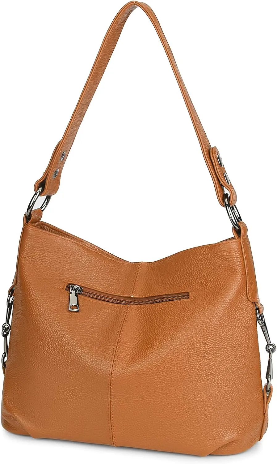 YALUXE Genuine Leather Shoulder Bags Stylish Hobo Handbags Purses Crossbody Bags for Women