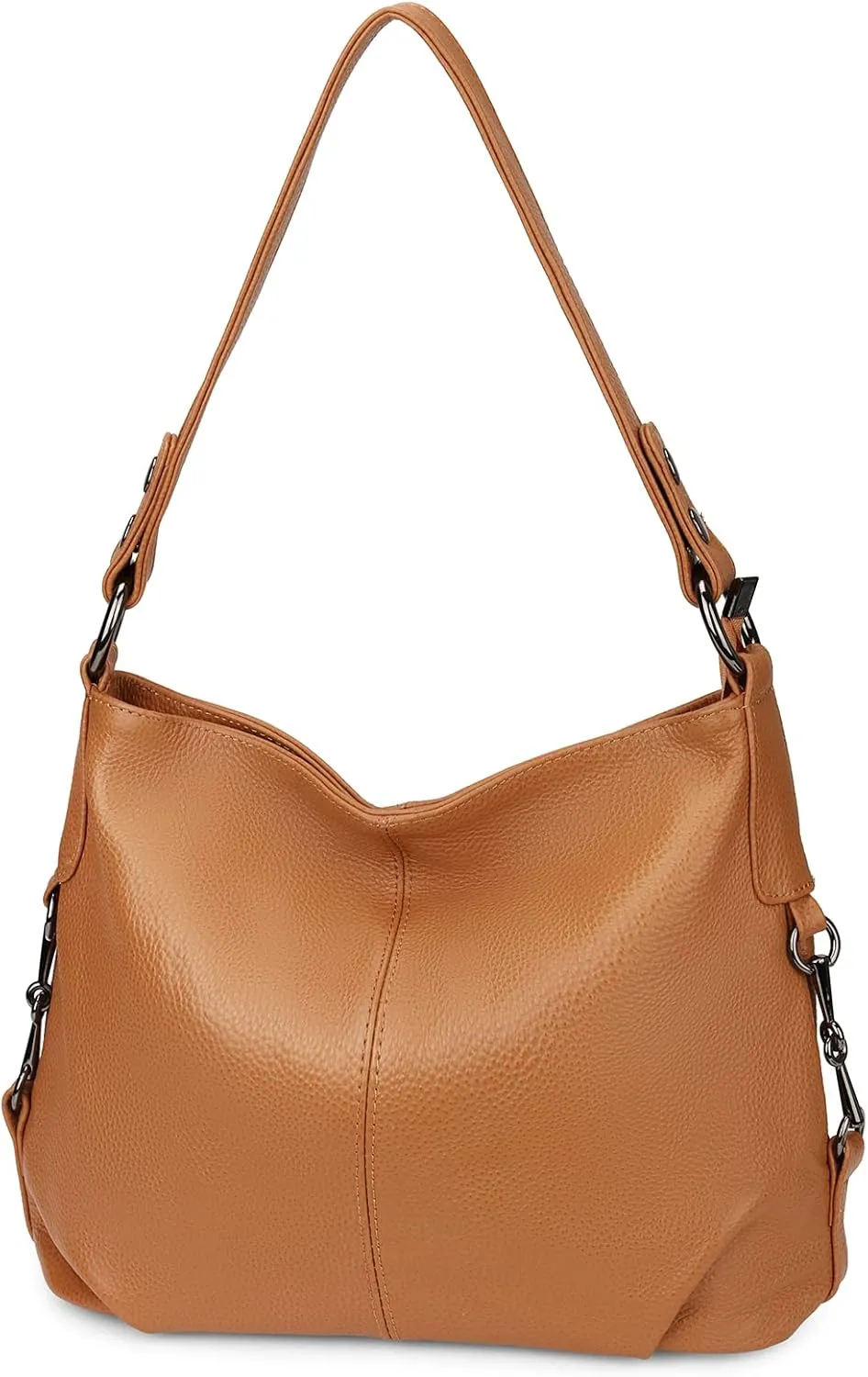 YALUXE Genuine Leather Shoulder Bags Stylish Hobo Handbags Purses Crossbody Bags for Women