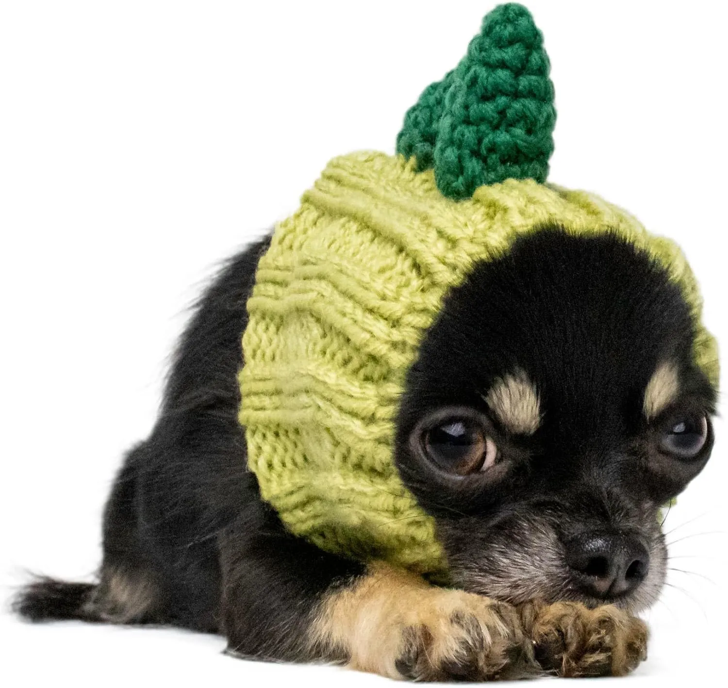 Zoo Snoods Dinosaur Costume - Warm Knit Dog Snood Wrap for Pets, Neck Ear Cover Protection, Halloween Winter (Small)