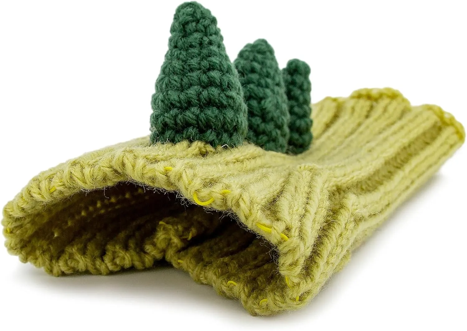 Zoo Snoods Dinosaur Costume - Warm Knit Dog Snood Wrap for Pets, Neck Ear Cover Protection, Halloween Winter (Small)